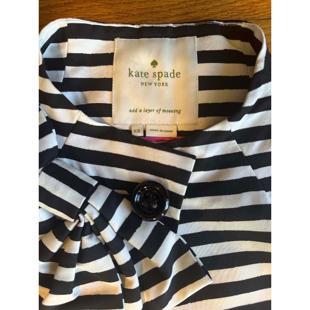 Kate Spade New York striped Dorothy coat - Picture 4 of 11